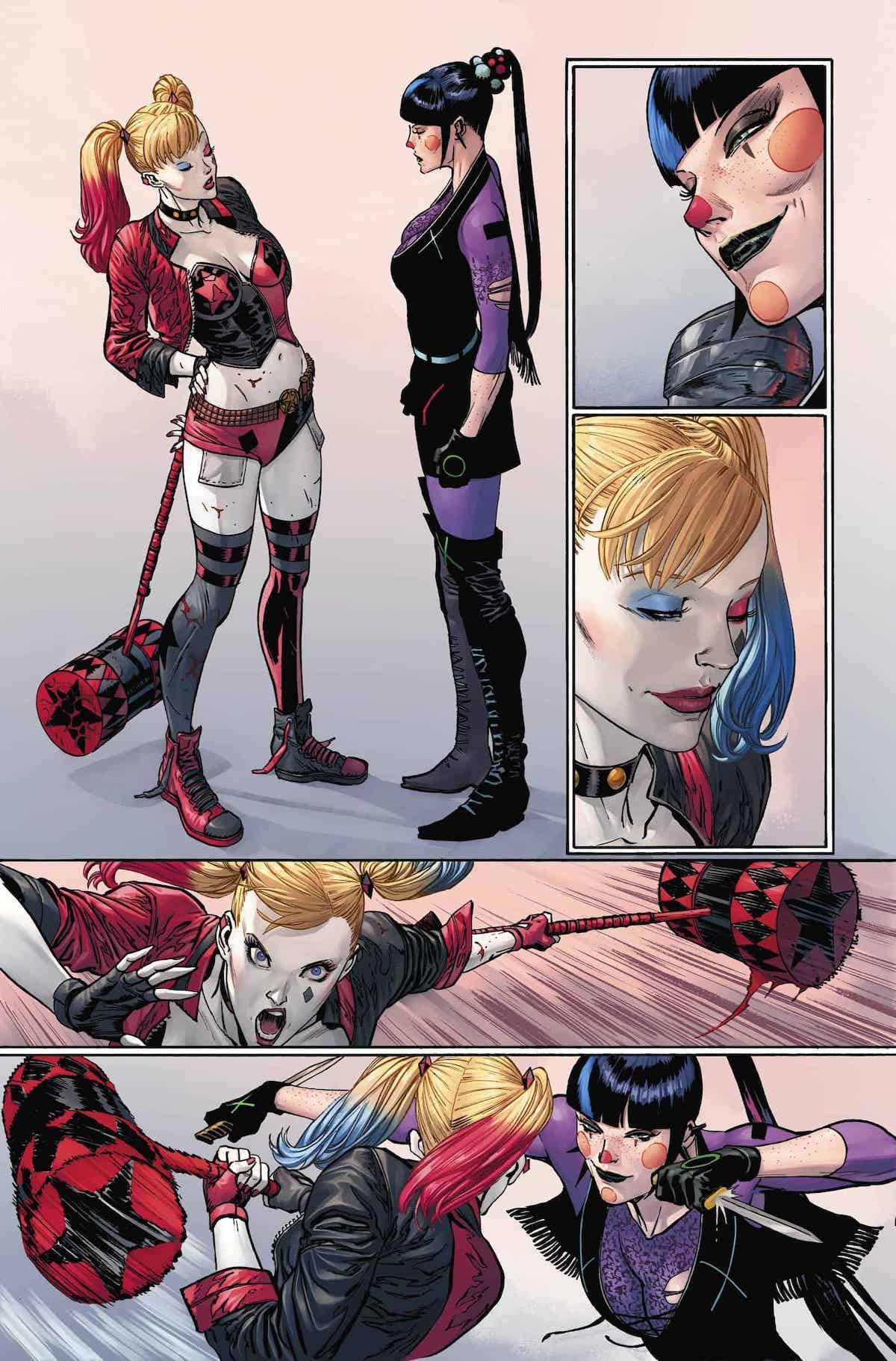 Harley Quinn Fight Comic Page