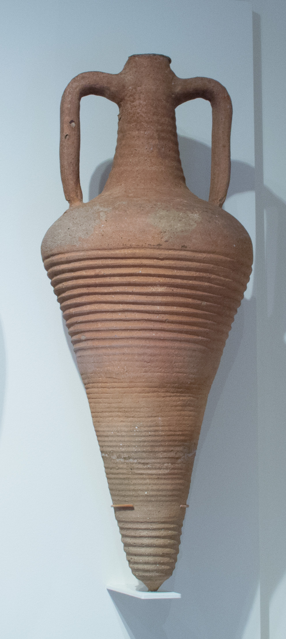 Ancient Terracotta Pointed Amphora