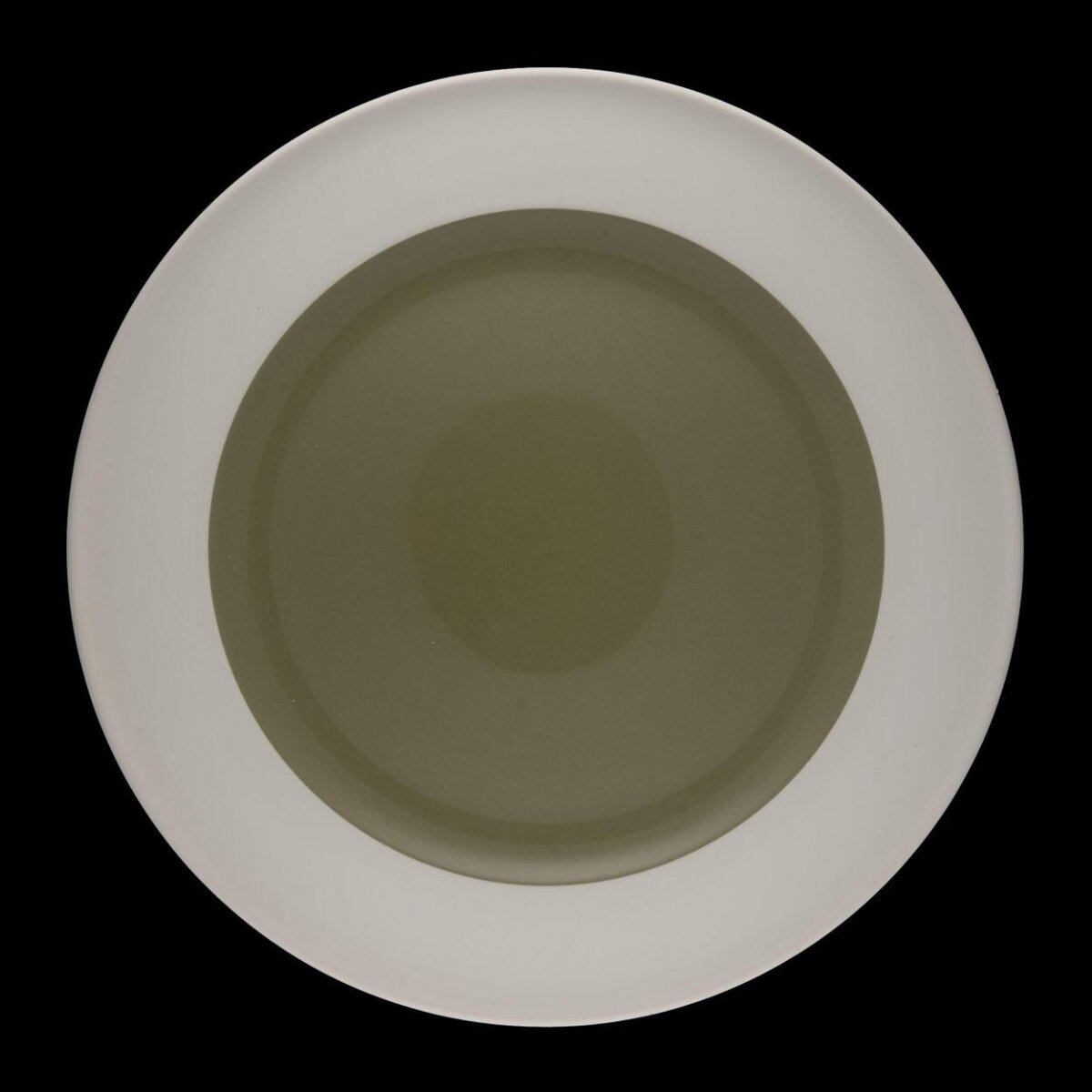 Two-tone Round Ceramic Plate