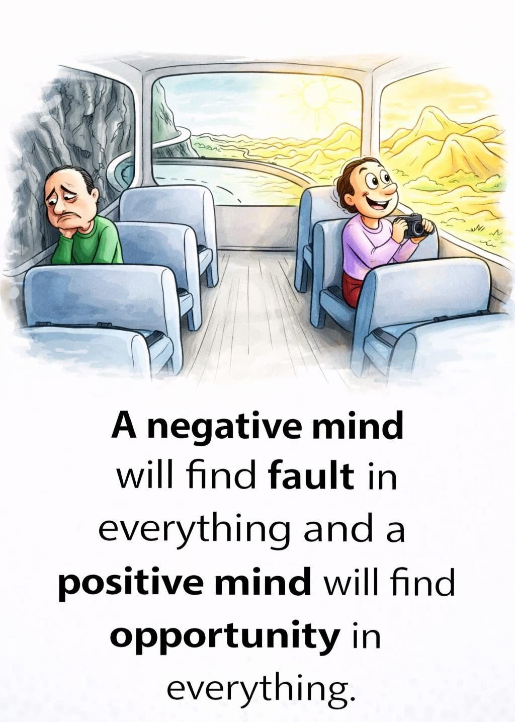 Positive and Negative Mindset Quote