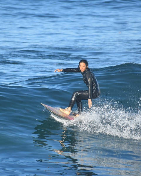Surfer Riding Ocean Wave