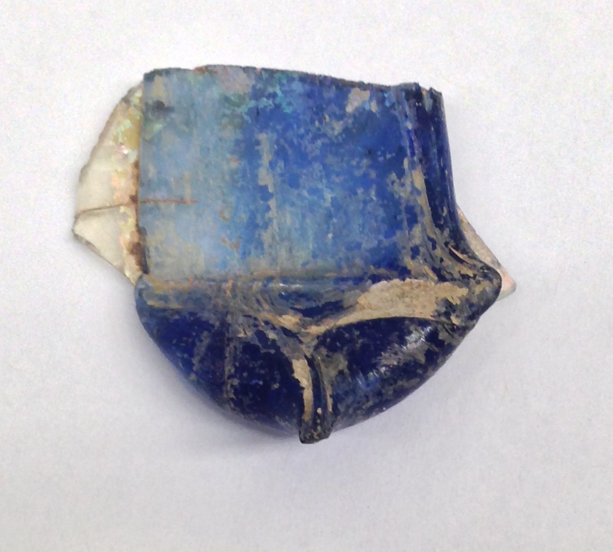 Ancient Blue Glass Fragment