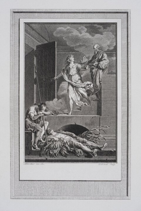 Classical Narrative Scene Engraving