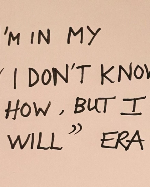 Handwritten 'I Will' Era Quote