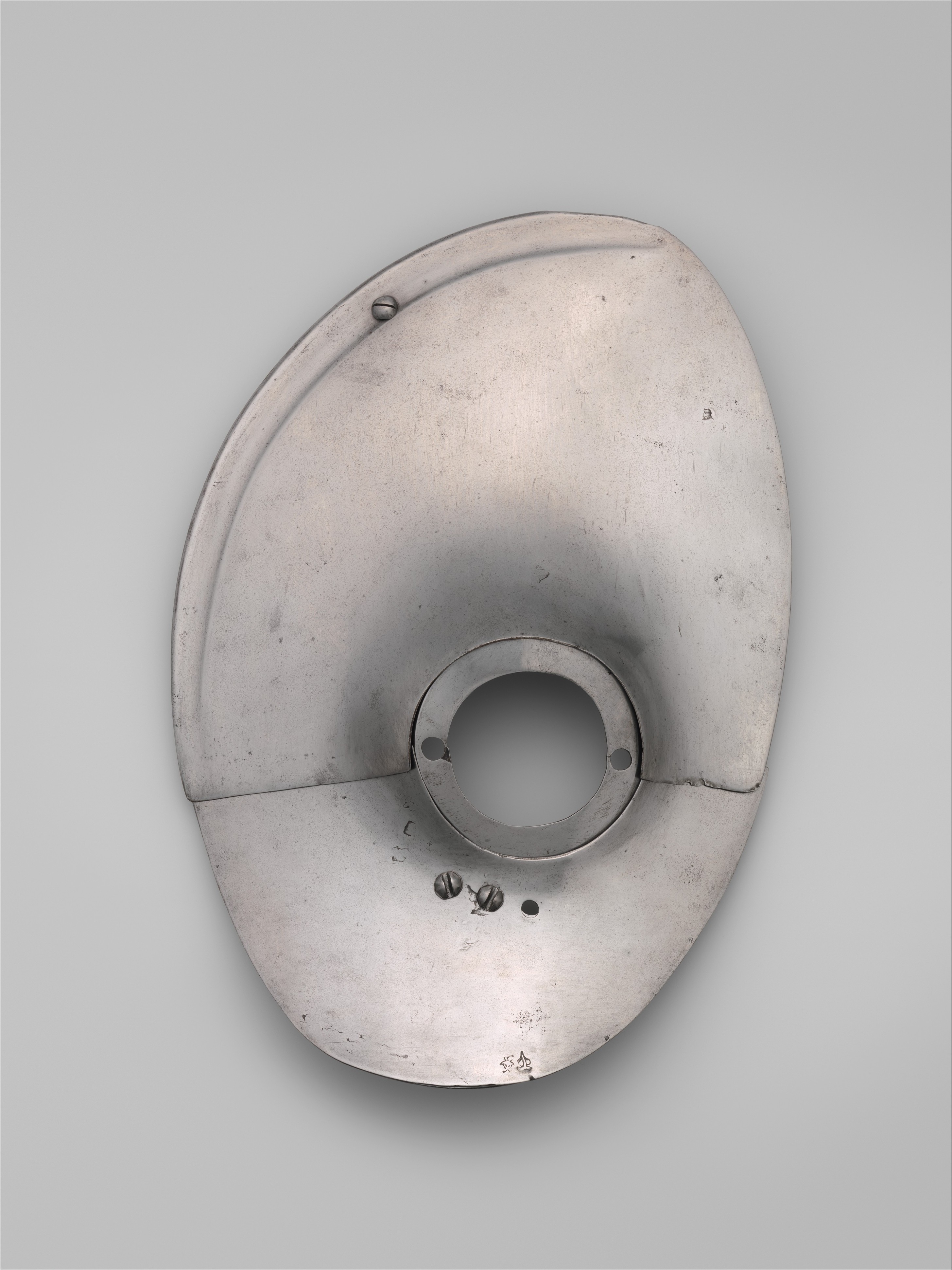 Antique Steel Gun Shield