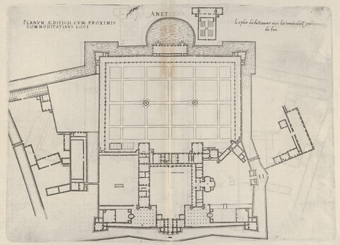 Antique Anet Castle Floor Plan