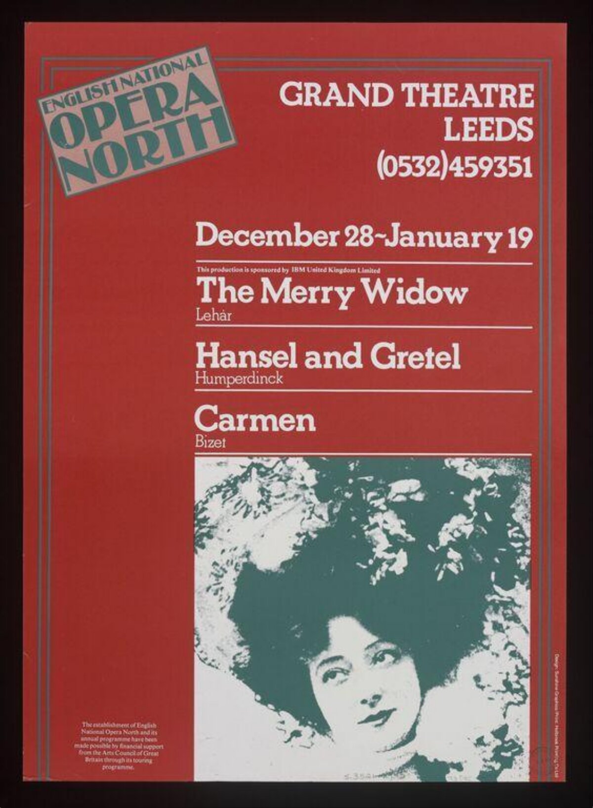 English National Opera North Performance Poster