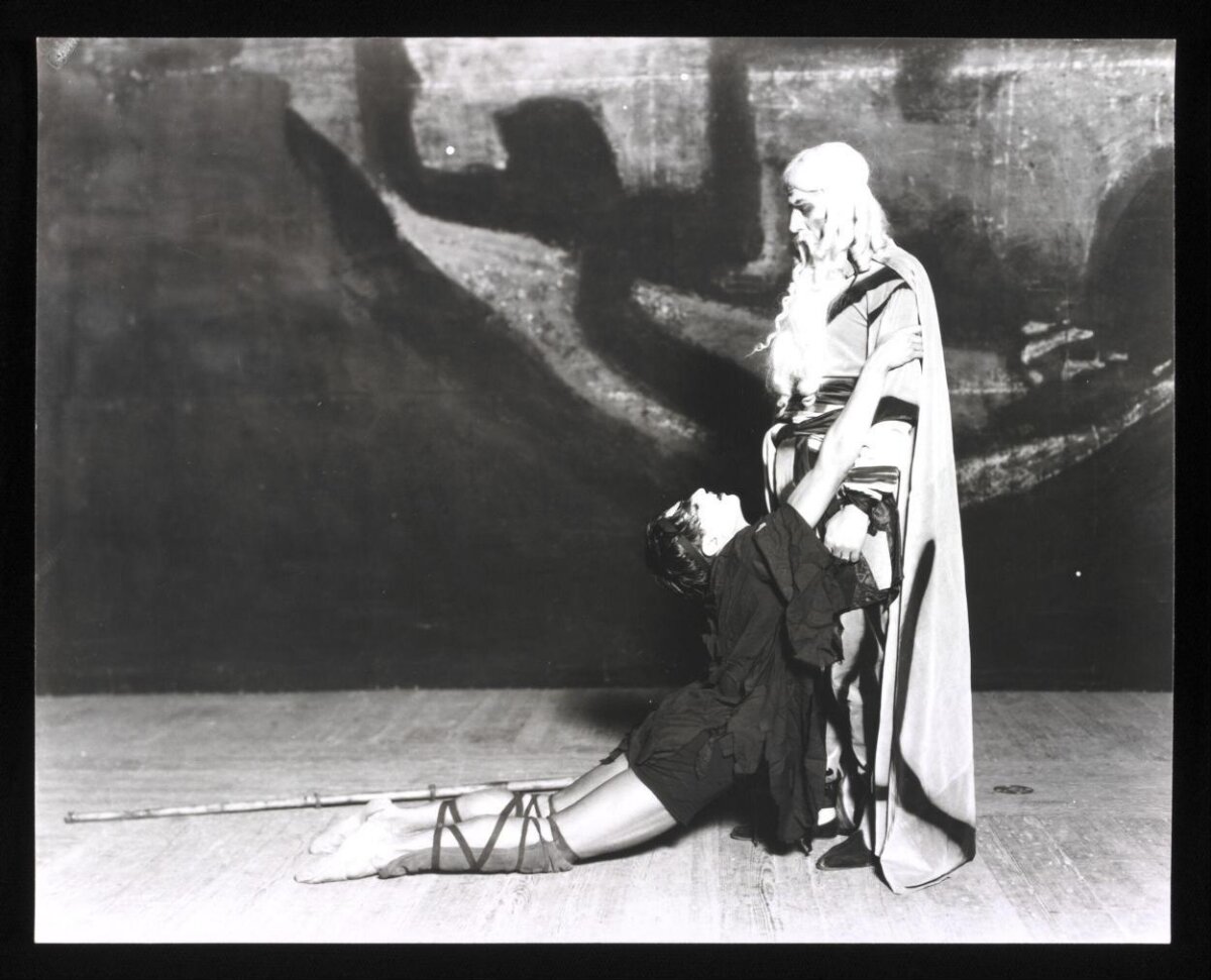 Vintage Stage Play Performance Scene