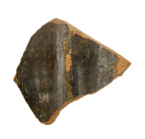 Dark Glazed Pottery Fragment