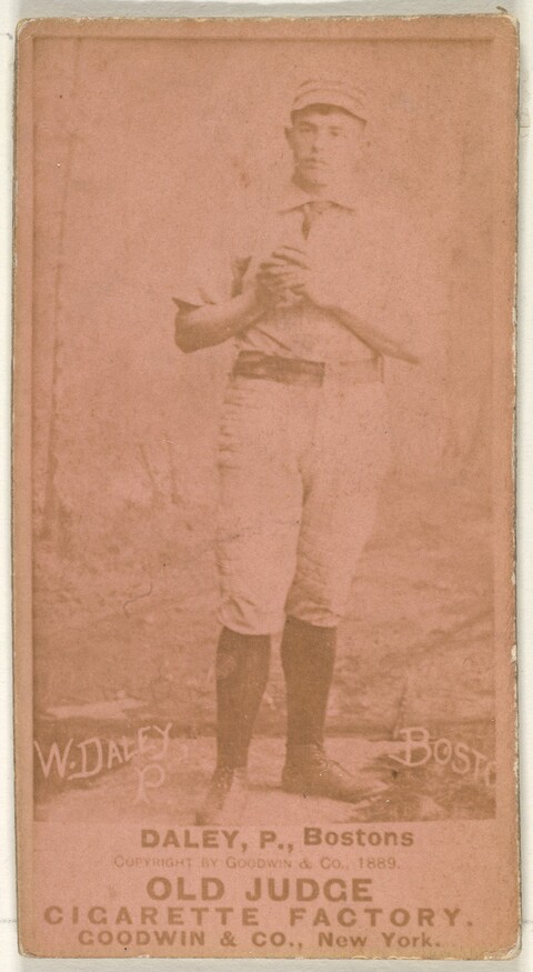 1889 Old Judge W. Daley Baseball Card