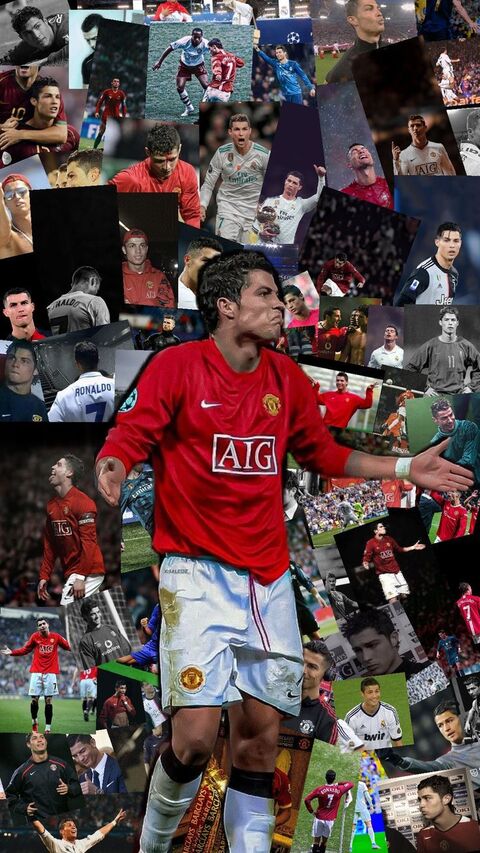 Cristiano Ronaldo Career Collage