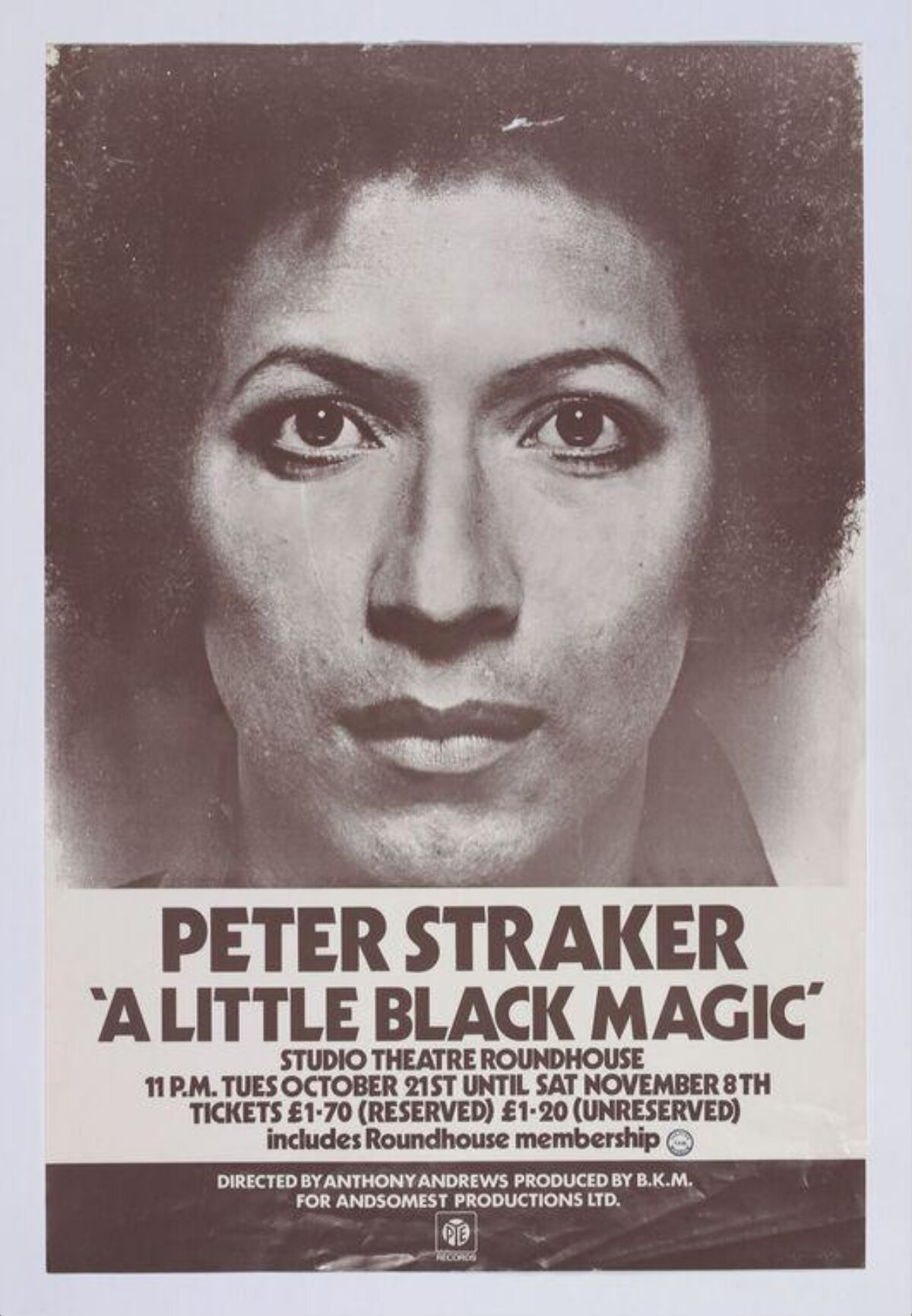 Peter Straker A Little Black Magic Poster