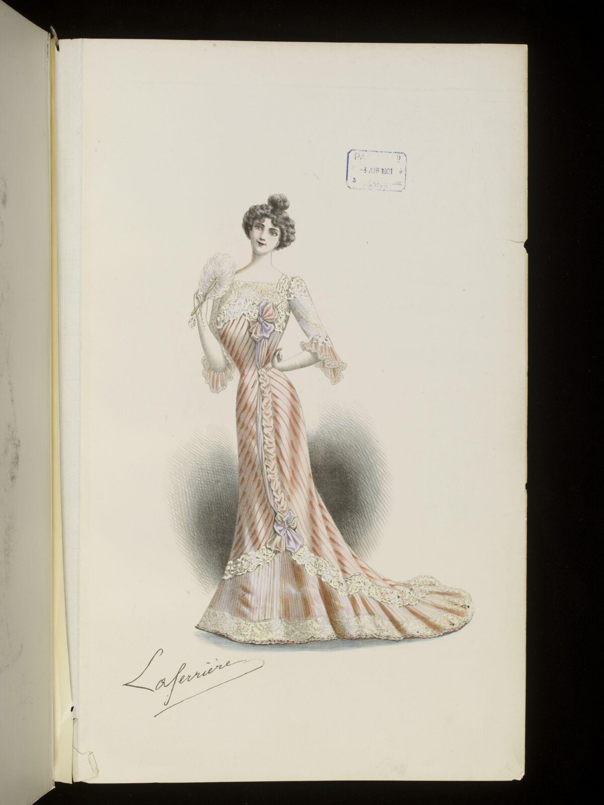 Early 1900s Women's Dress Fashion Sketch
