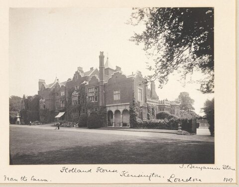 Holland House from the Lawn, London