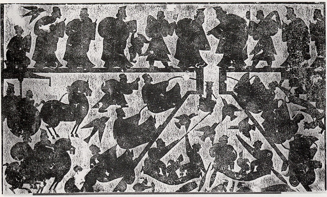 Han Dynasty Stone Carving Battle Scene