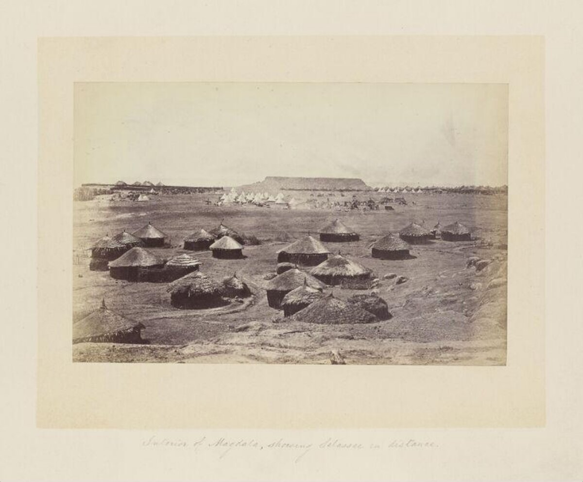 Magdala Encampment Distant Selassie View