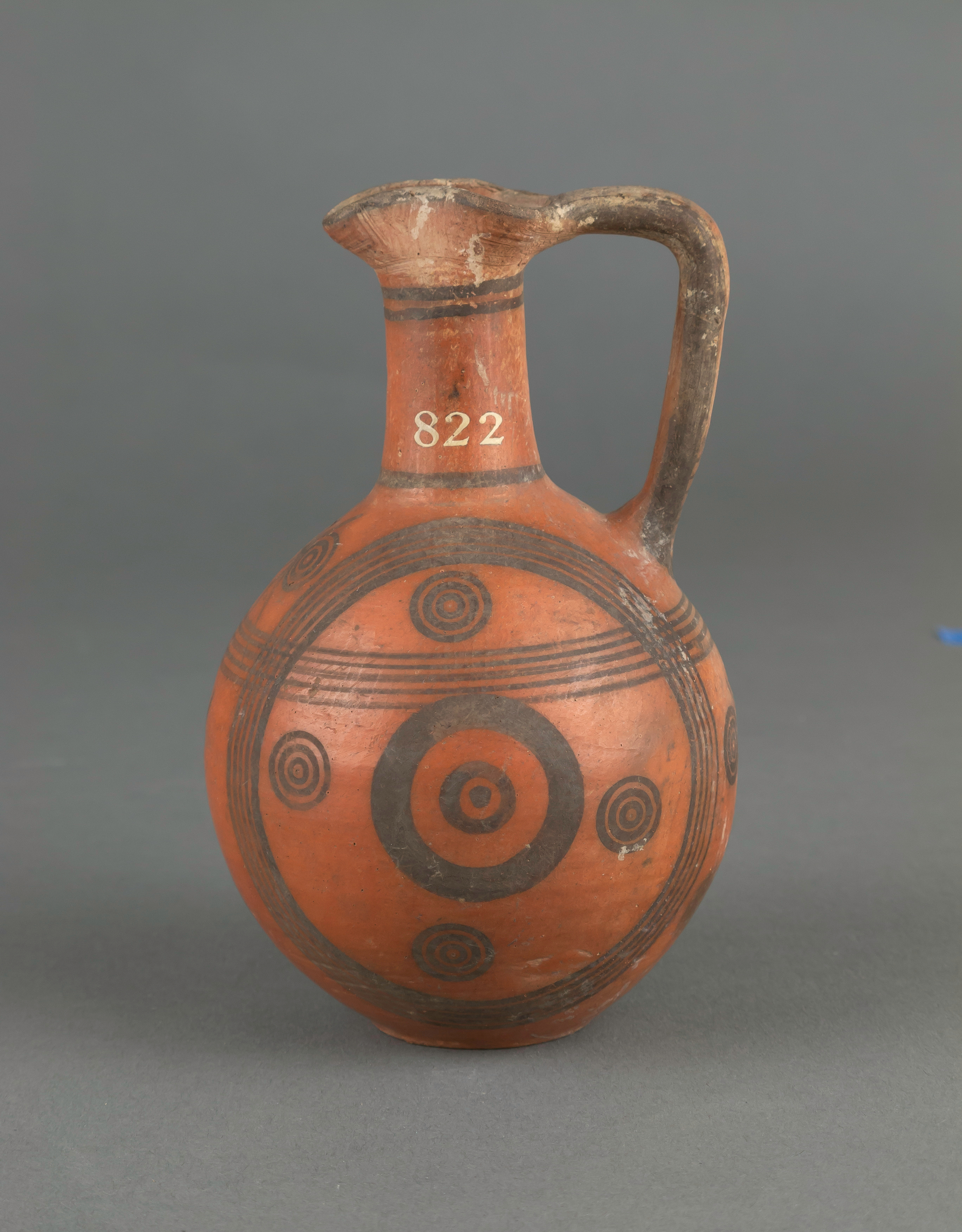 Ancient Painted Terracotta Pitcher