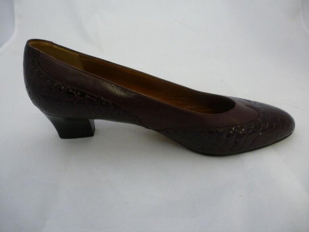 Brown Leather Women's Pump
