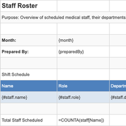 Staff Roster
