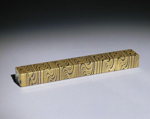 Gilt Wave Pattern Long Box