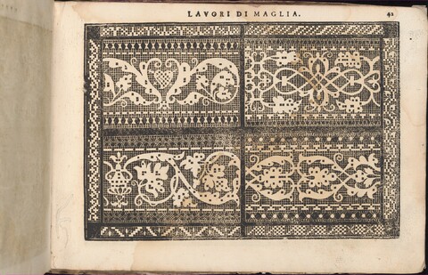 Antique Knitting Pattern Book Page