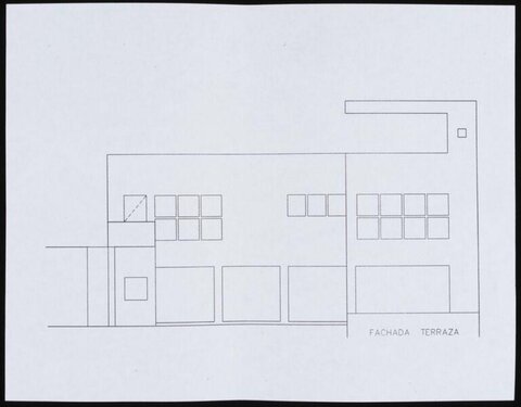 Terrace Facade Architectural Sketch