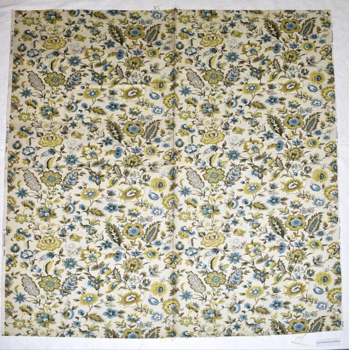 Vintage Floral Print Fabric