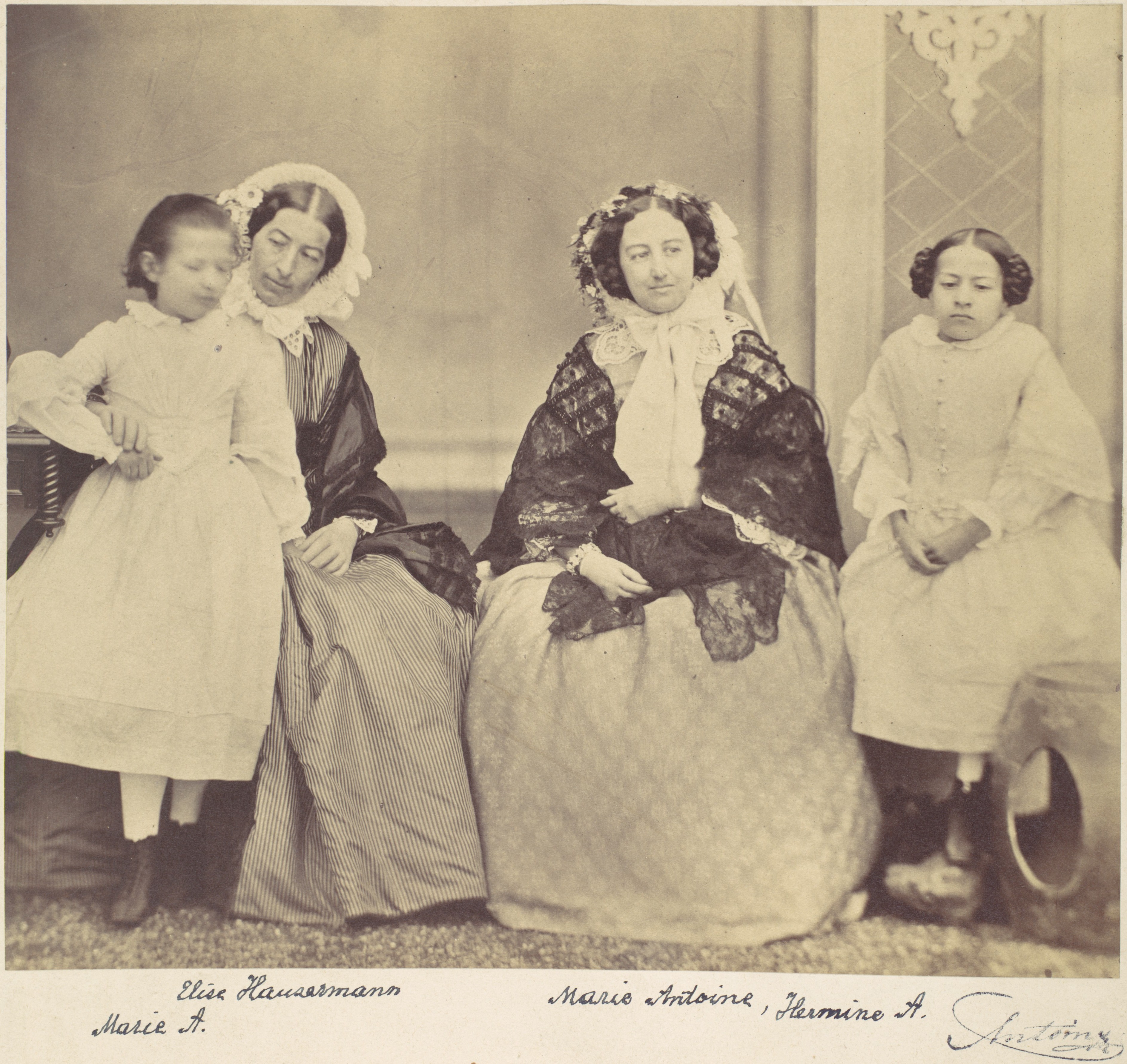 Vintage Group Portrait of Four Women