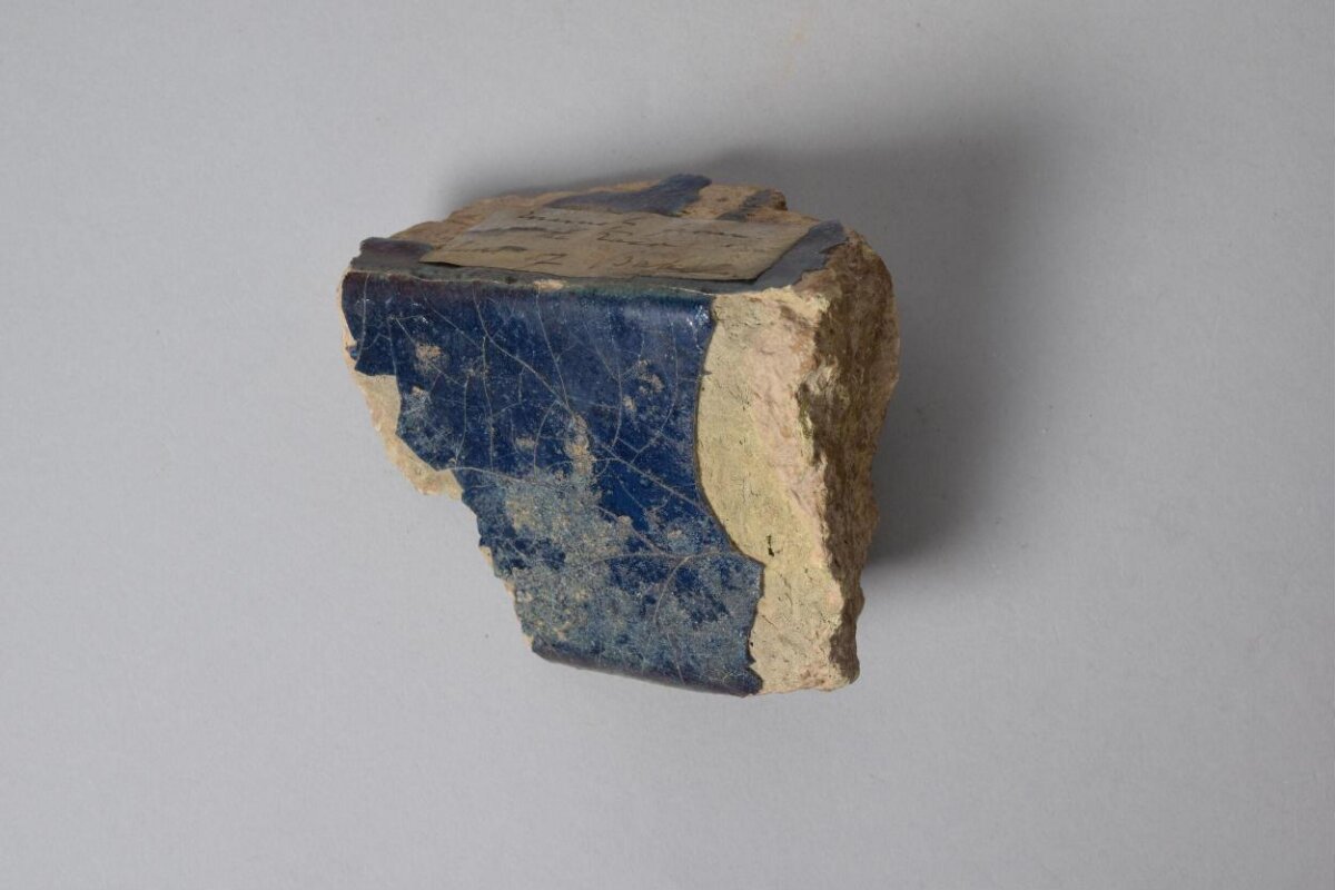 Blue Glazed Pottery Fragment