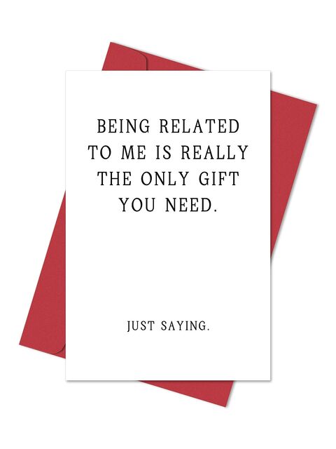 Funny Family Joke Greeting Card