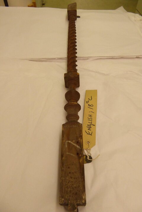 18th Century English Antique Wooden Screw