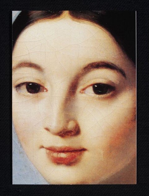 Close-up Oil Painting of Woman's Face