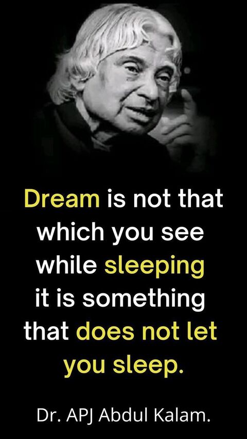 Dr. APJ Abdul Kalam Dream Quote