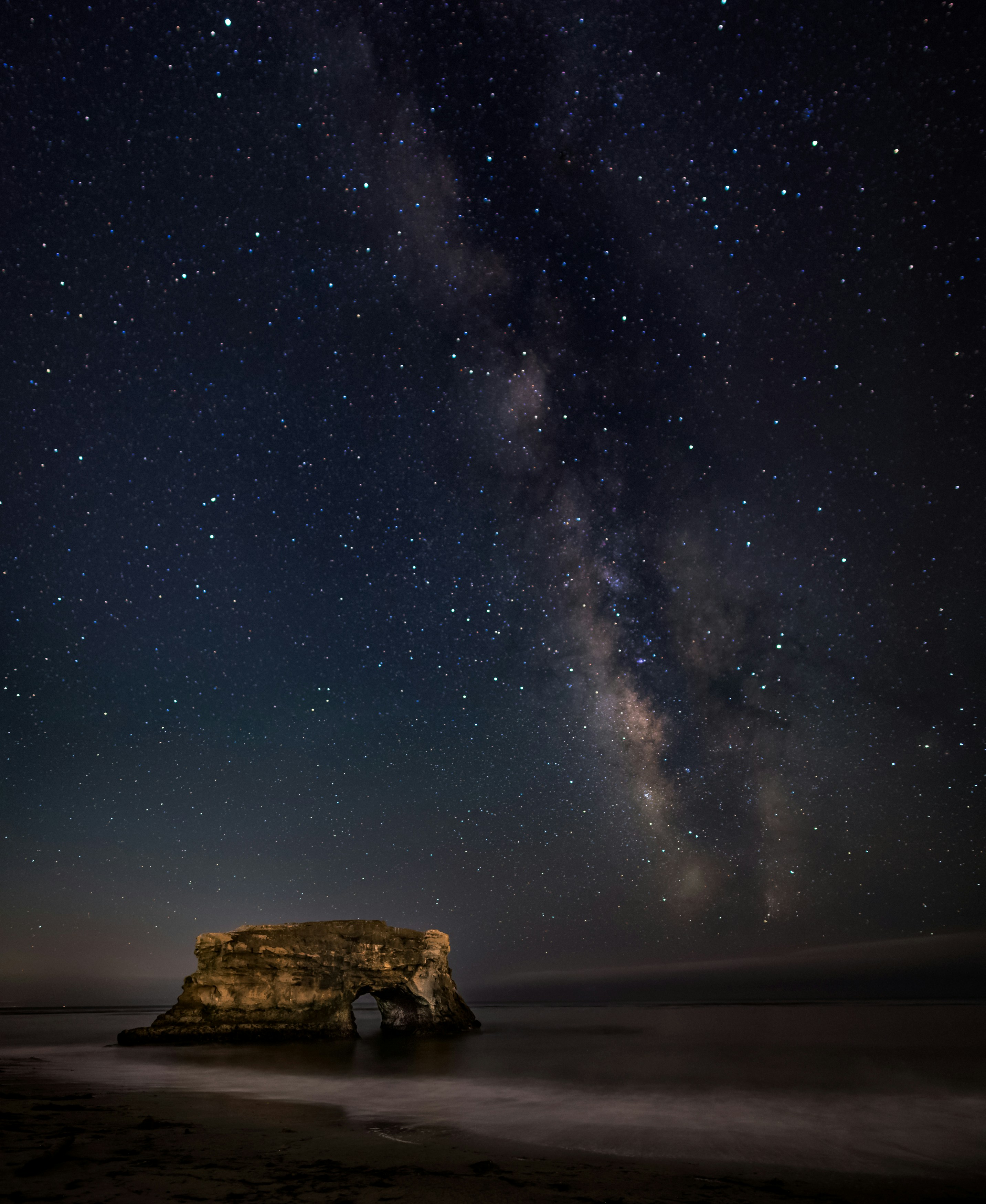 Coastal Milky Way Night Sky