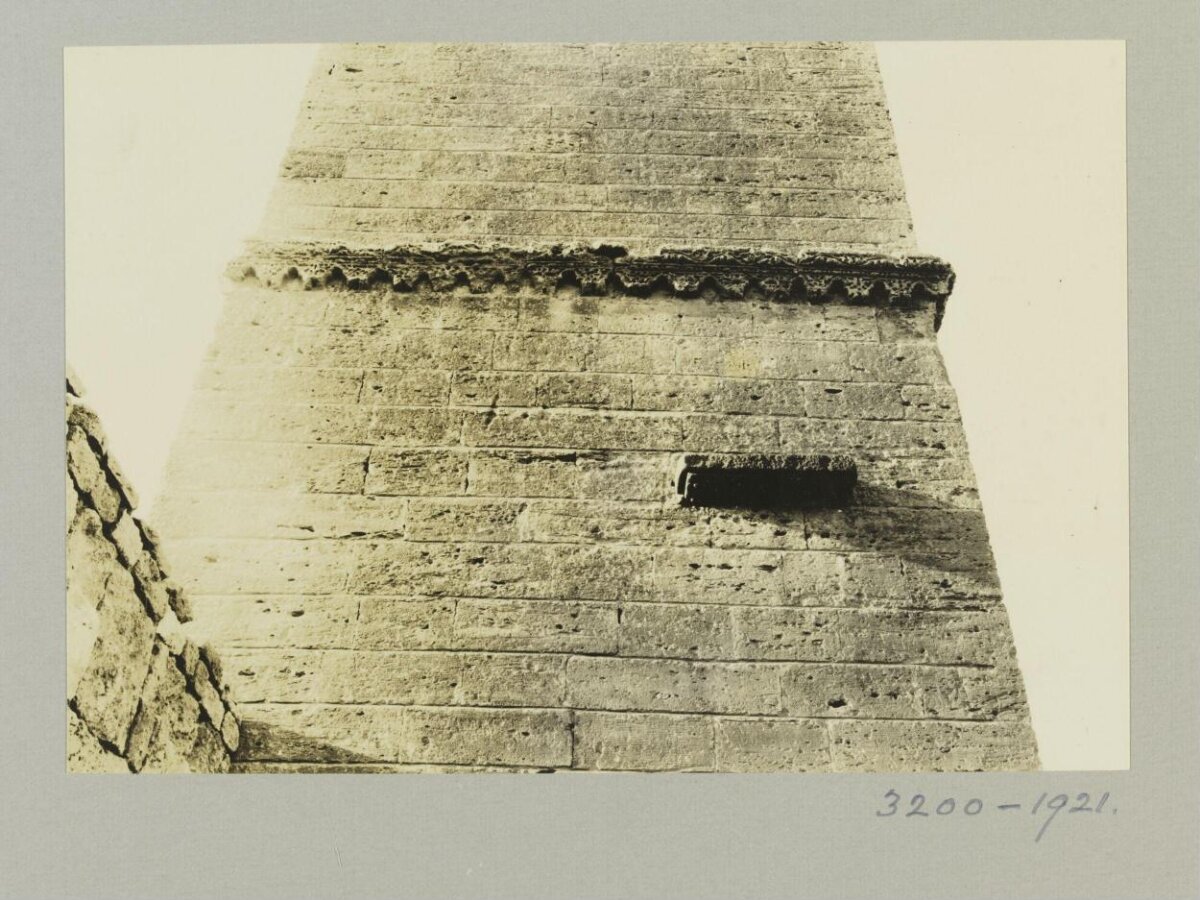 Vintage Photo of Ancient Stone Tower Wall