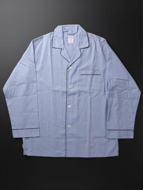 Light Blue Long Sleeve Pajama Shirt