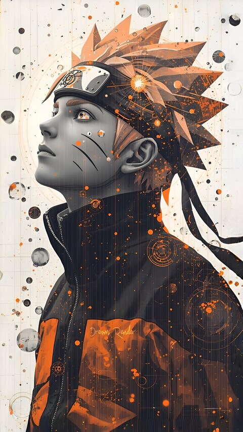 Stylized Portrait of Naruto