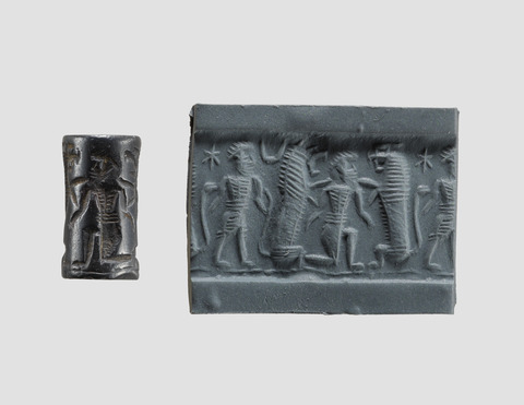 Ancient Cylinder Seal and Its Impression