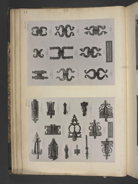 Album Page of Antique English Door Hardware
