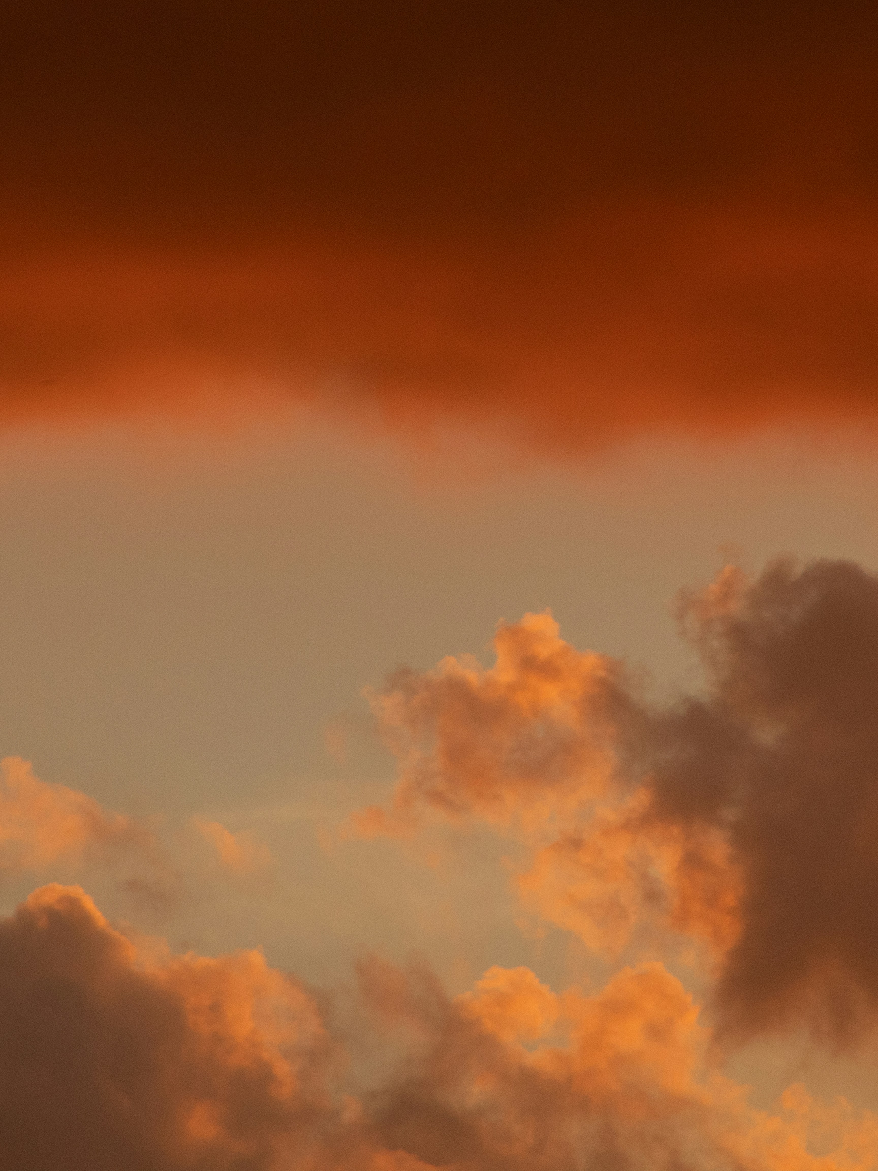 Orange Clouds at Sunset