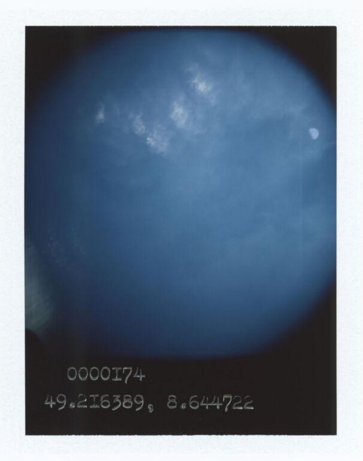 Blue Sky With Coordinate Markings