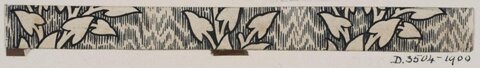 Black and White Leaf Pattern Sketch