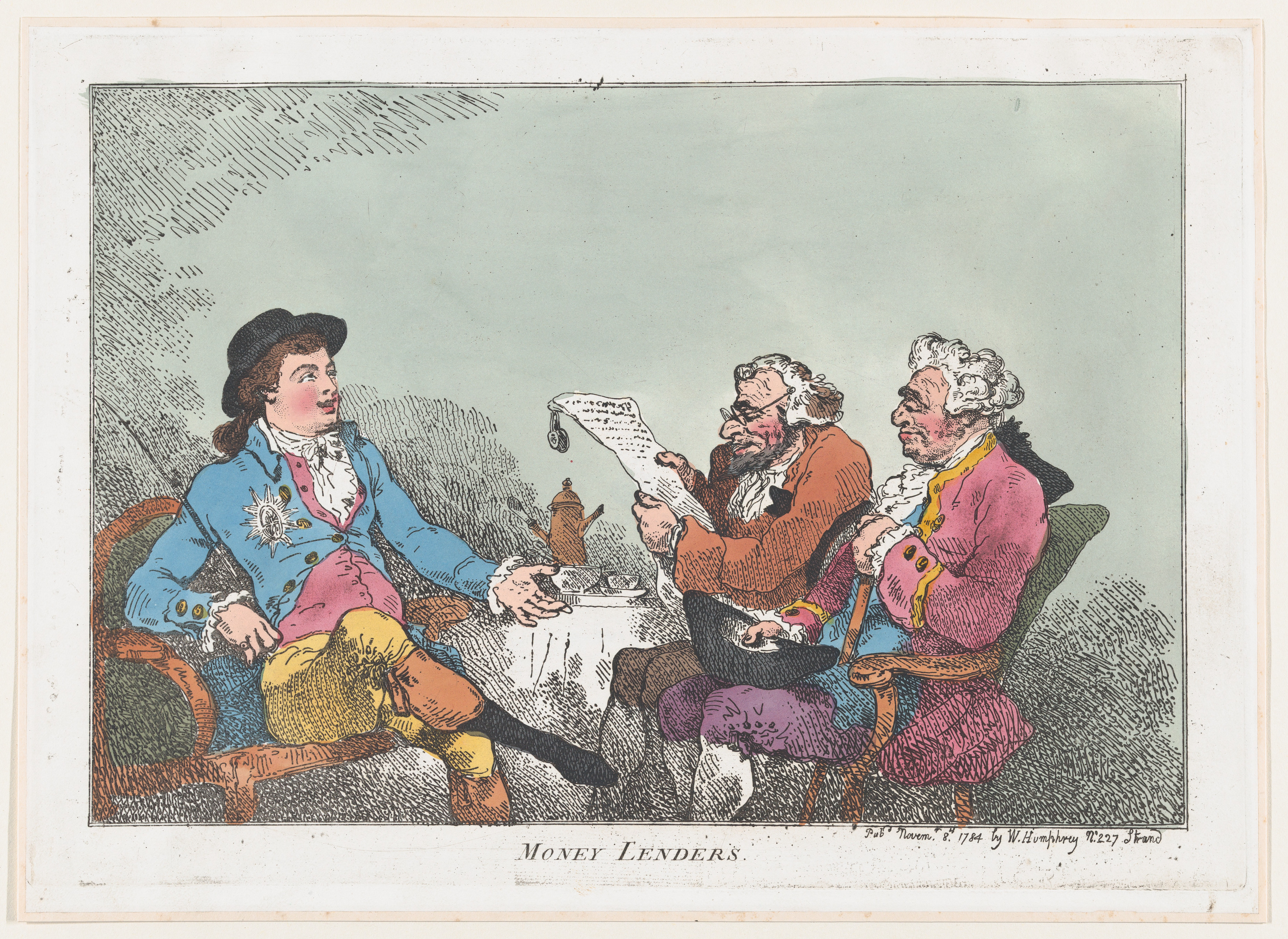 1784 Money Lenders Caricature