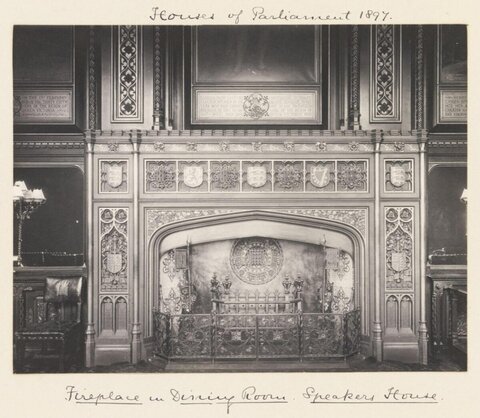 1897 Fireplace in Speaker's House Dining Room