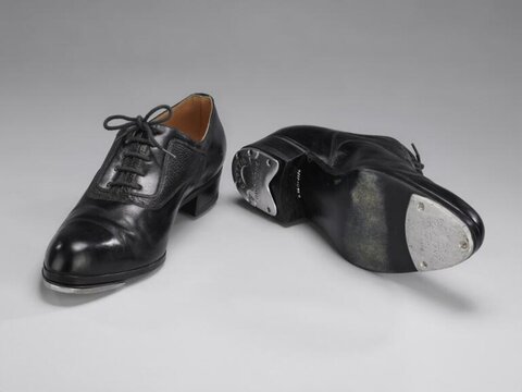 Pair of Black Tap Dance Shoes