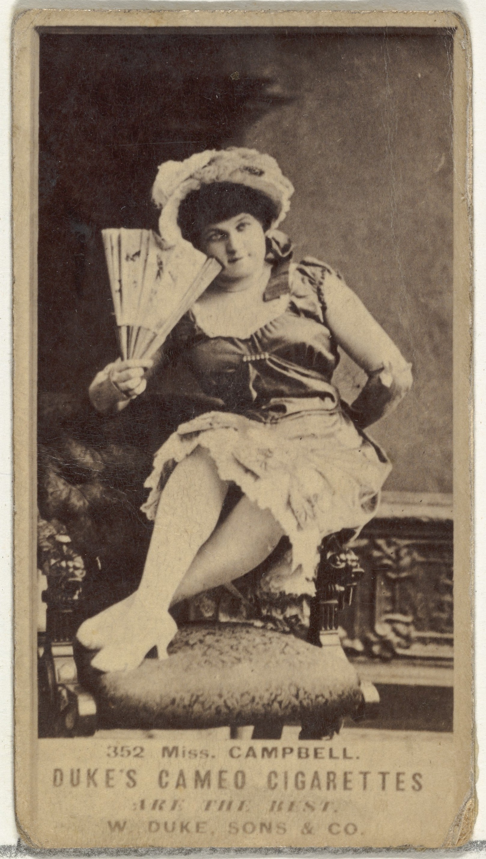 Duke's Cigarette Card Portrait of Miss Campbell