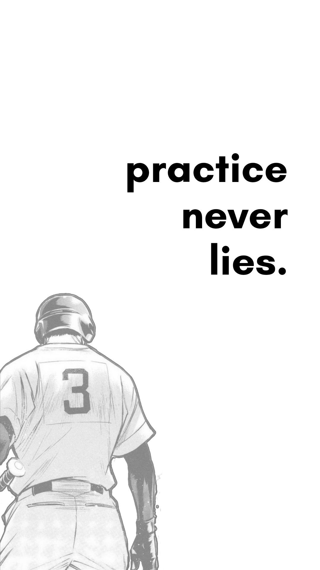 Baseball Player Practice Never Lies Manga Panel