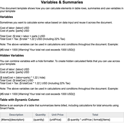 Variables & Summaries