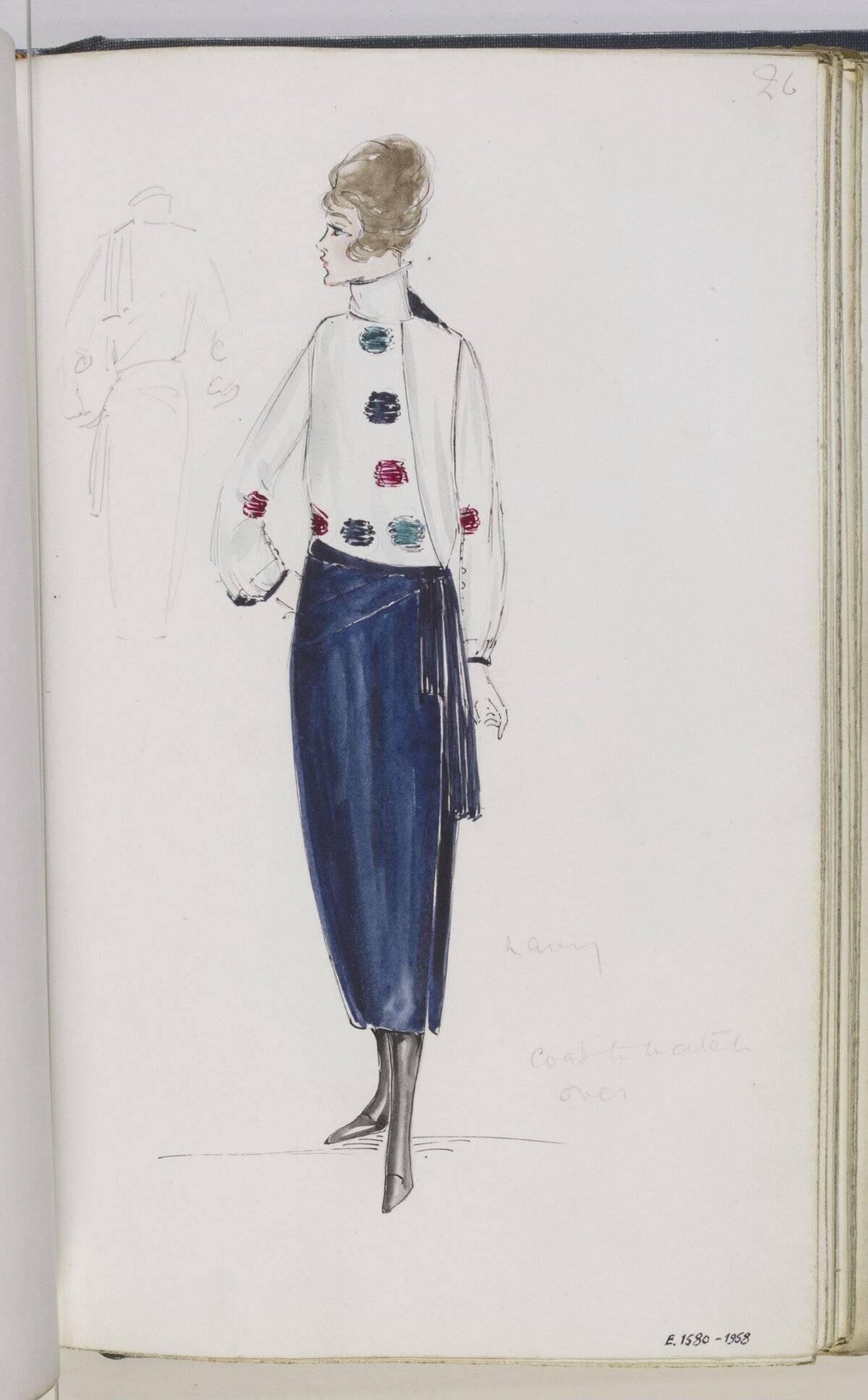 Vintage Women's Fashion Sketch