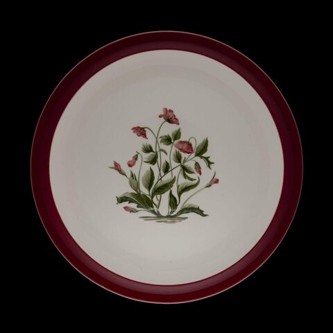 Floral Painted Ceramic Plate